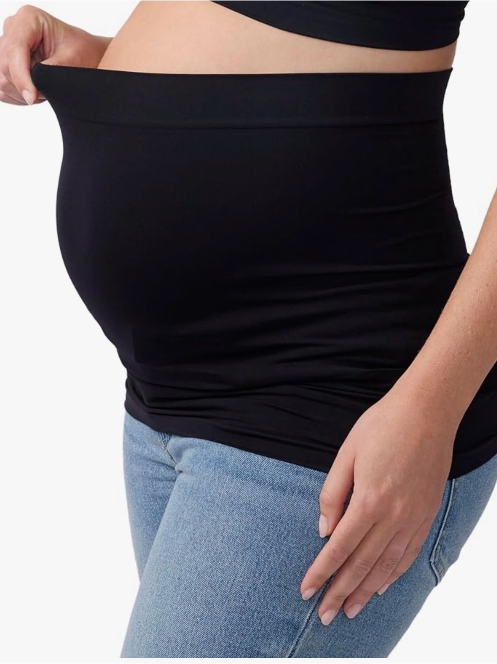 Ingrid & Isabel Bellaband Maternity Belly Band - Black